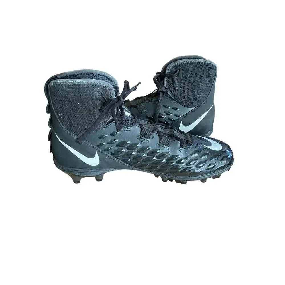 Nike AQ8155-001 Black Force Savage Varsity 2 Football Cleats Size 12